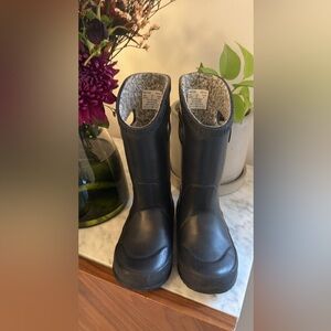 BOGS Black Rubber Lined Rain Boots - Toddler Size 8 Snow Boots